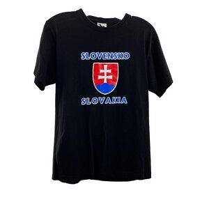 Malfini Men's Slovakia Short Sleeve T-Shirt Black/Multi Size Small